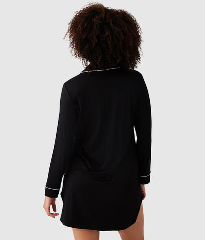 Lease to Lounge Sleepshirt - Black | Wacoal Latest