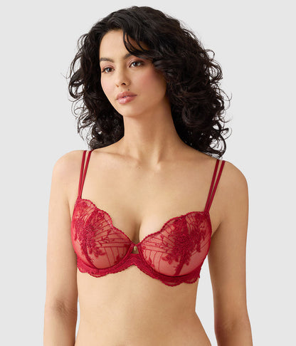 Midnight Soiree Underwire Bra - Regina Red | Wacoal Customer Favorite