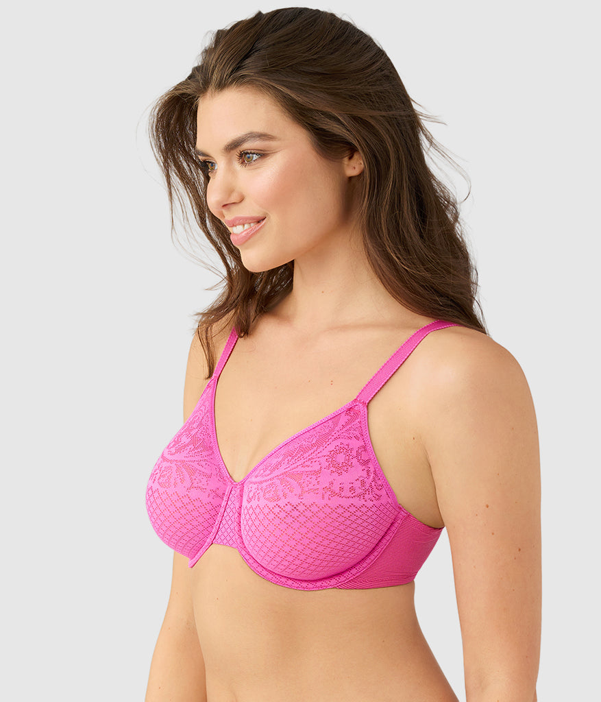 Visual Effects Minimizer Bra - Wild Azalea | Wacoal Trusted