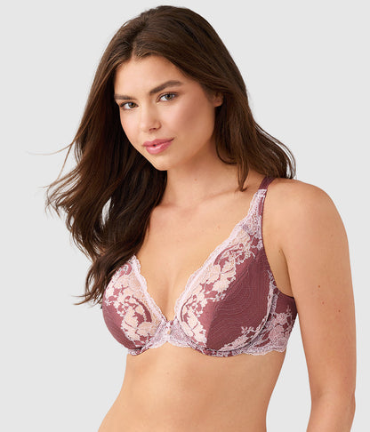 Modern Affair Plunge Underwire Bra - Rose Brown/Cradle Pink | Wacoal Top Pick