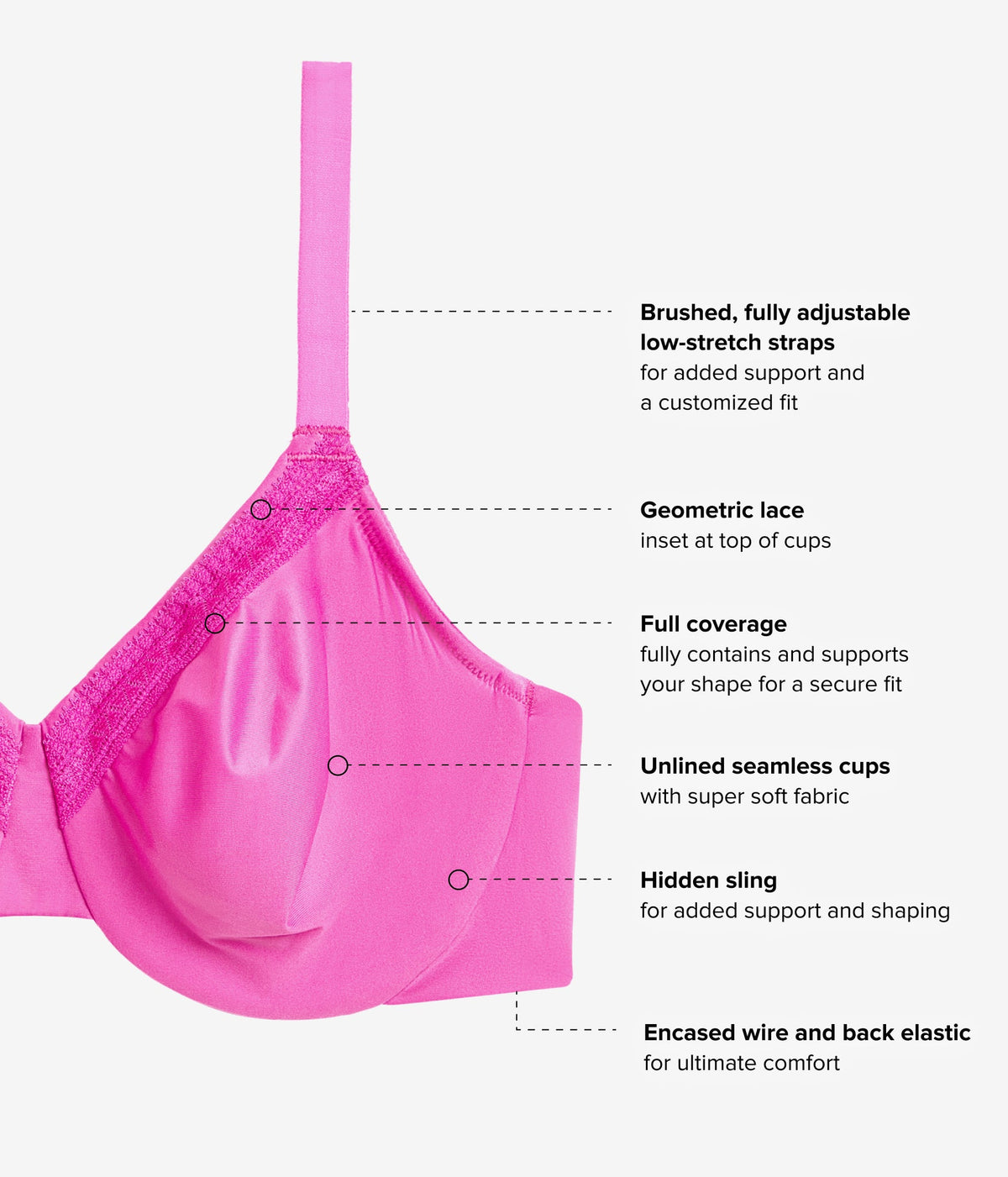 Perfect Primer Full Figure Underwire Bra - Wild Azalea | Wacoal Smart Buy