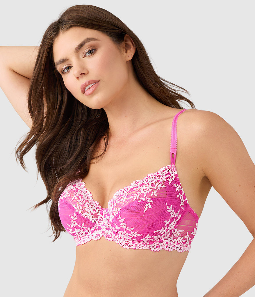 Embrace Lace® Underwire Bra - Wild Azalea/Cradle Pink | Wacoal Value