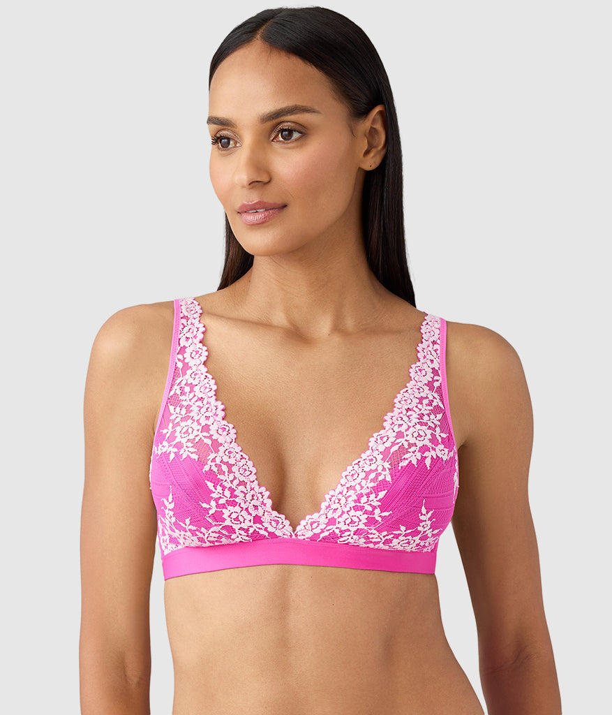 Embrace Lace® Wire Free Bralette - Wild Azalea/Cradle Pink | Wacoal Latest