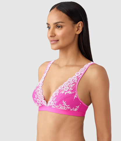 Embrace Lace® Wire Free Bralette - Wild Azalea/Cradle Pink | Wacoal Latest