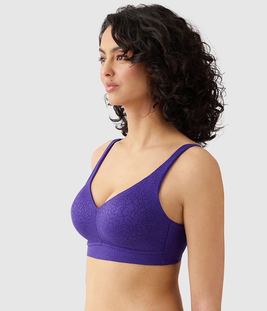 Inside Job™ Wire Free Bra - Purple Indigo | Wacoal Trusted