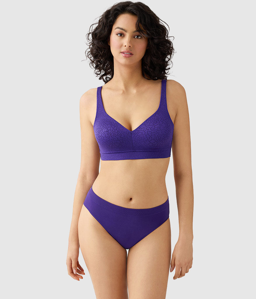 Inside Job™ Wire Free Bra - Purple Indigo | Wacoal Trusted