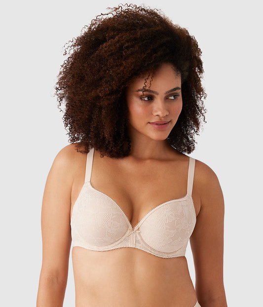 Lace Finesse T-Shirt Bra - Sand | Wacoal Top Pick