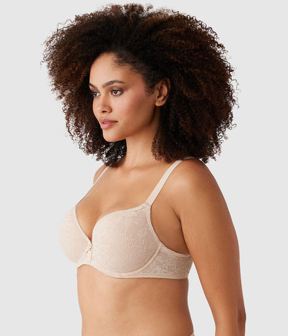 Lace Finesse T-Shirt Bra - Sand | Wacoal Top Pick