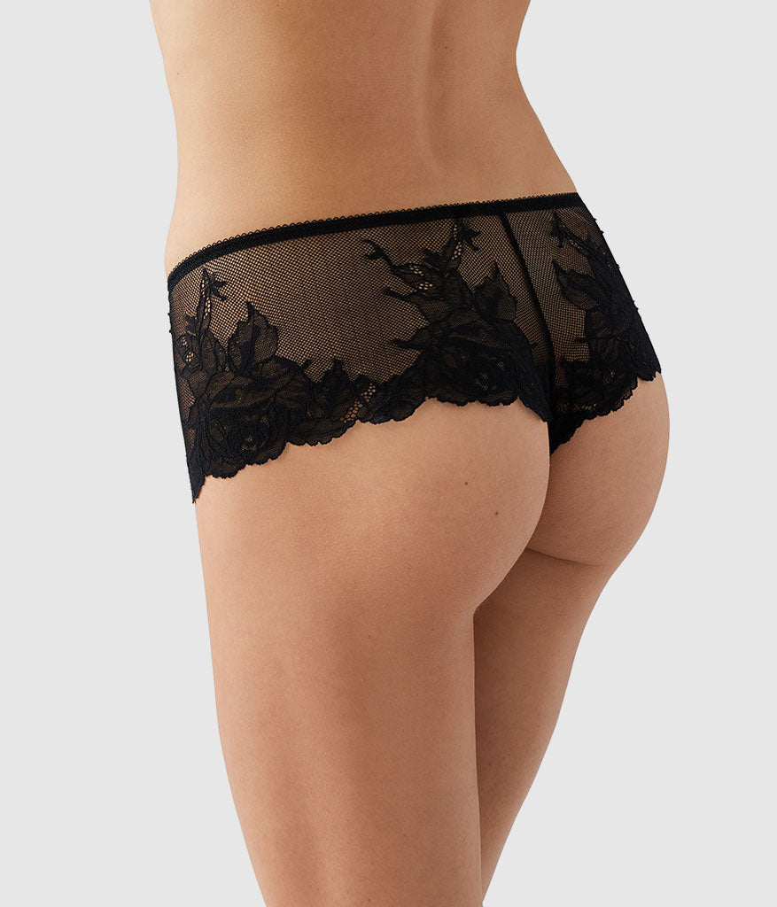 Vivid Attraction Tanga - Black | Wacoal Smart Buy