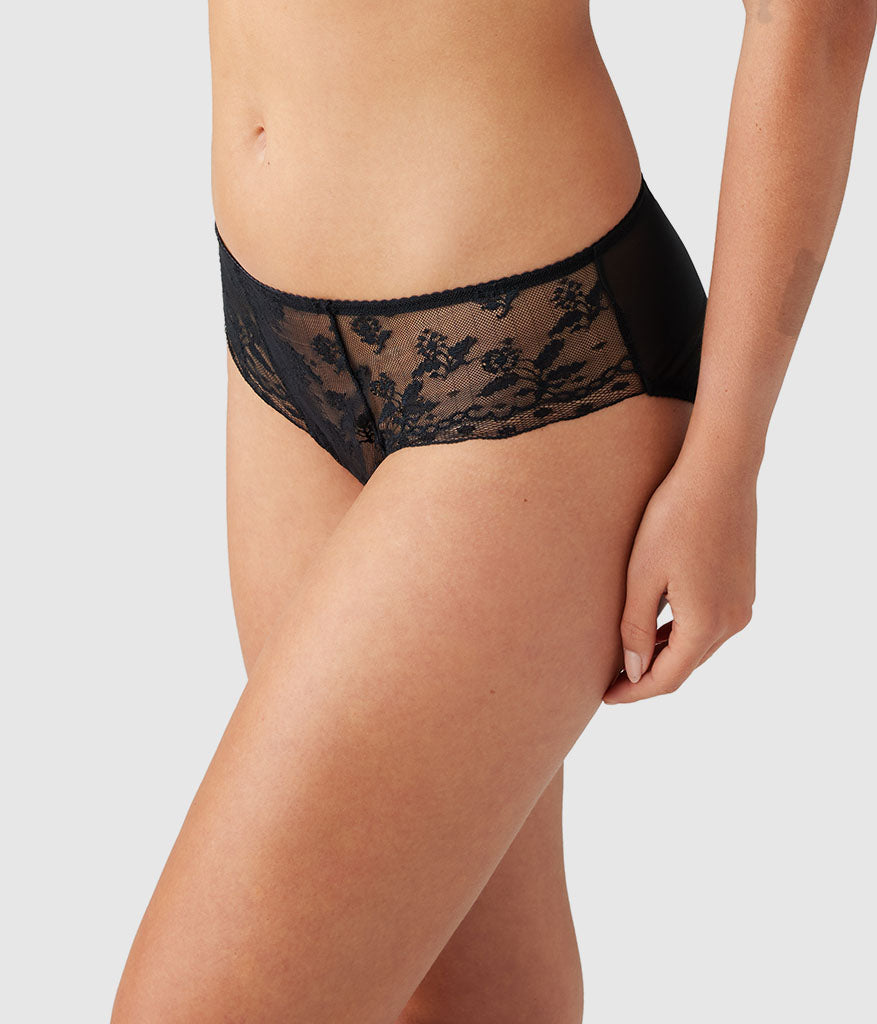 Lifted In Luxury Hipster - Black | Wacoal Latest
