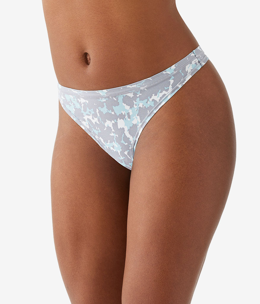 Future Foundation Thong - Dream Blue/Gray Camouflage | Wacoal Trusted
