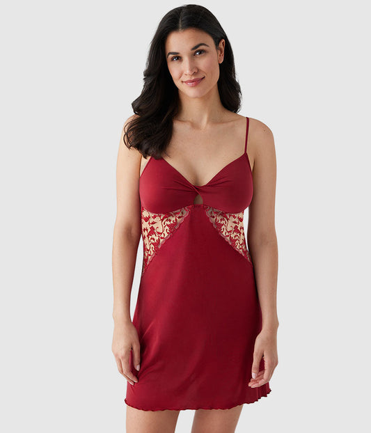 Dramatic Interlude Chemise - Deep Red | Wacoal Quality