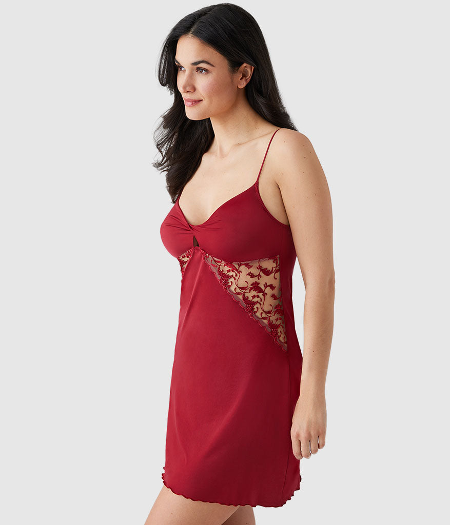 Dramatic Interlude Chemise - Deep Red | Wacoal Quality