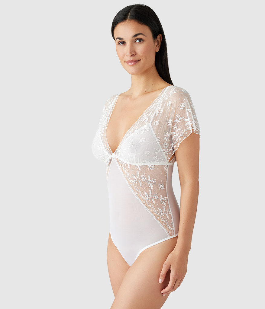 Lifted In Luxury Bodysuit - Egret | Wacoal Customer Favorite
