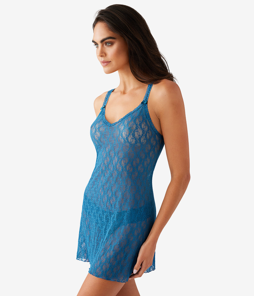 Lace Kiss Chemise - Moroccan Blue | Wacoal Smart Buy