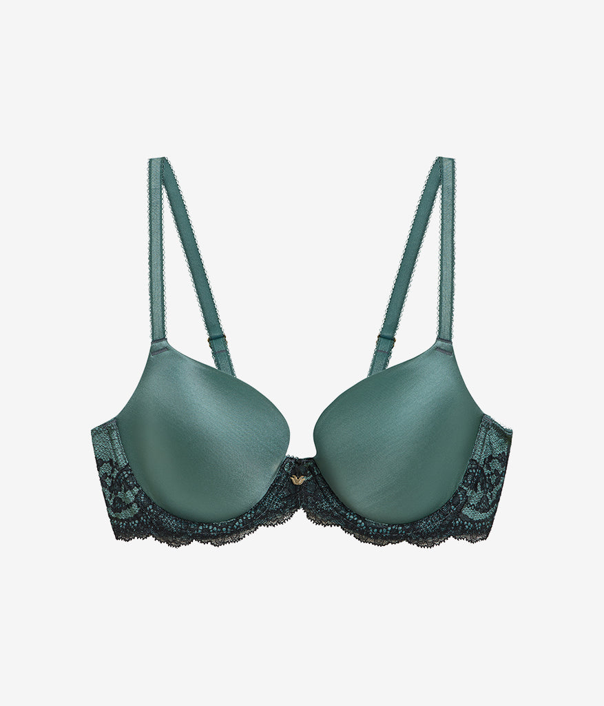 Modern Affair T-Shirt Bra - Silver Pine/Black | Wacoal Latest