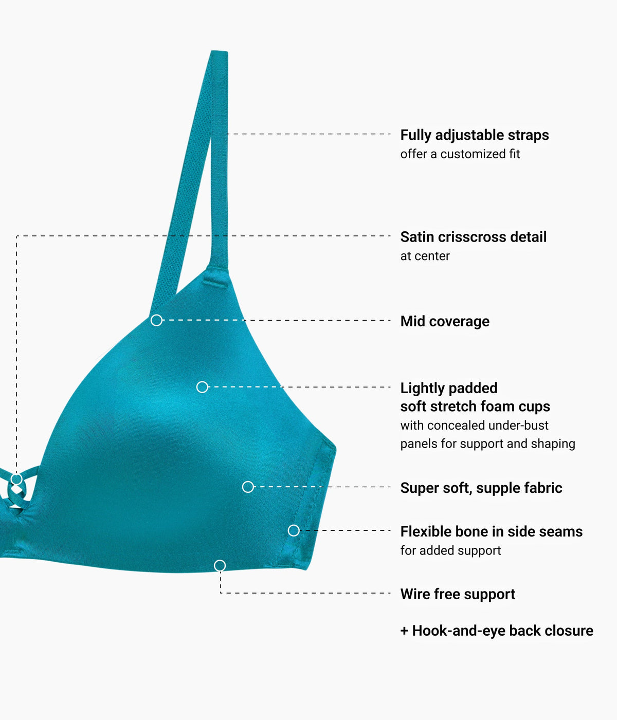 Undercover Wire Free T-Shirt Bra - Deep Lake | Wacoal Top Pick