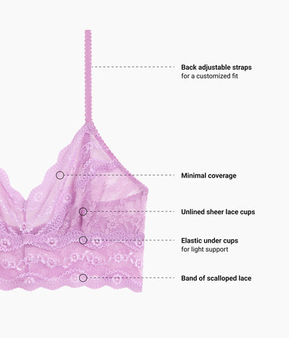 Lace Kiss Bralette - Smoky Grape | Wacoal Latest