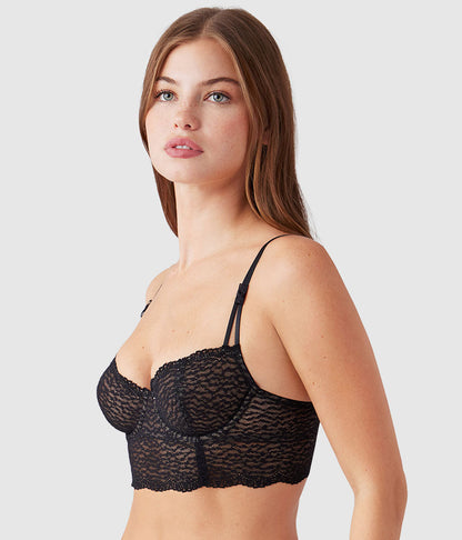 Untamed Demi Longline Bra - Night | Wacoal Quality