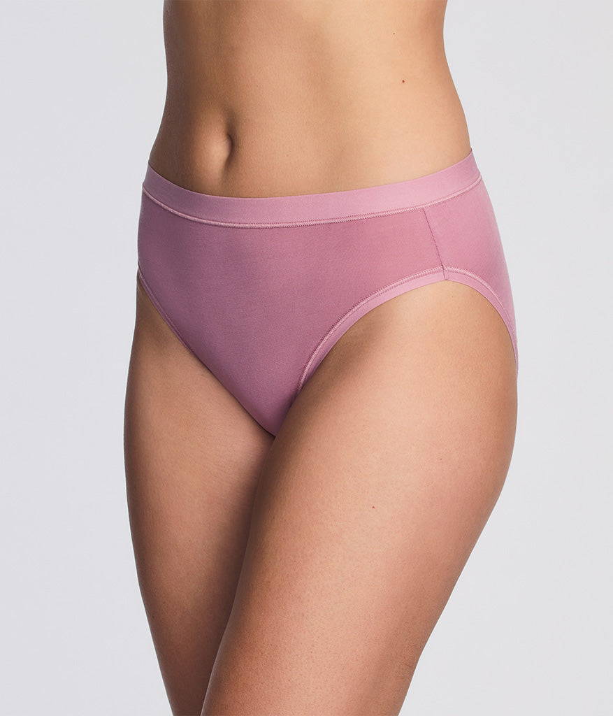 Understated Cotton Hi-Cut - Lilas | Wacoal Value