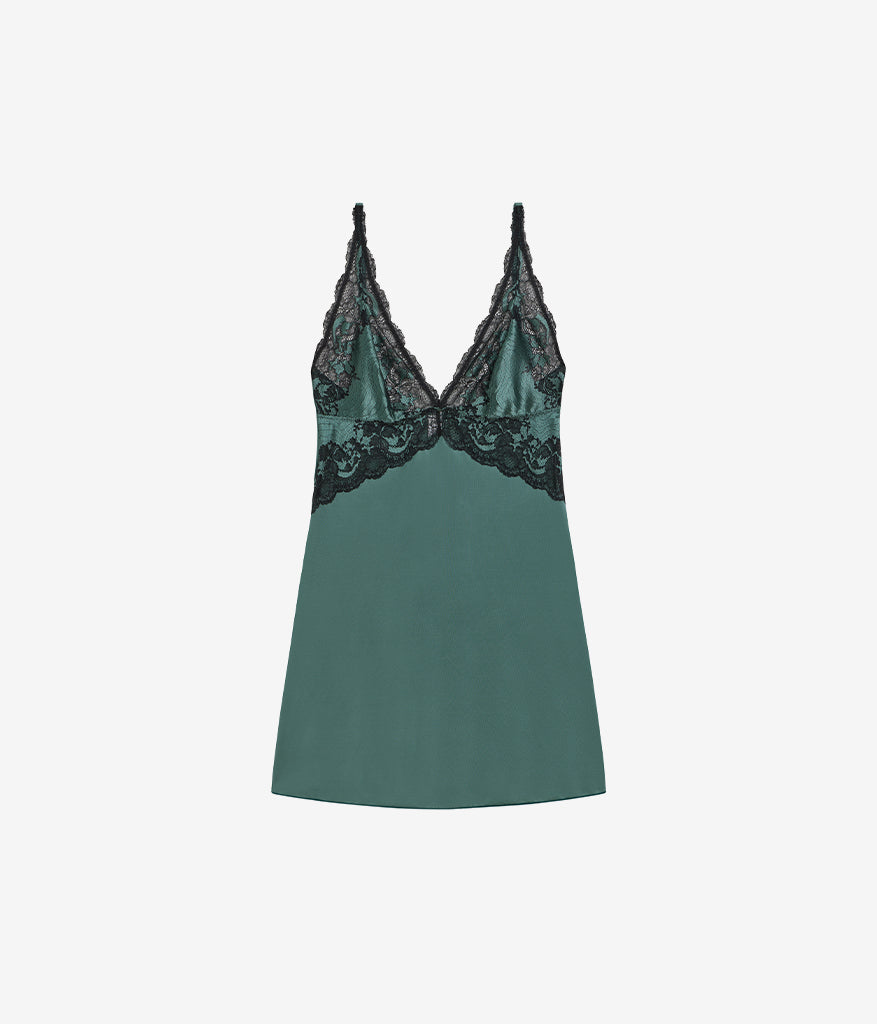 Modern Affair Chemise - Silver Pine/Black | Wacoal Latest