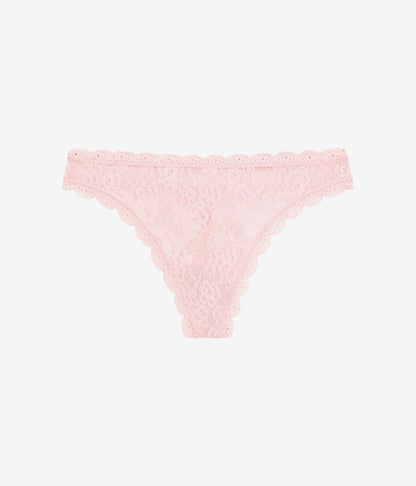 Effortlessly Lace Thong - Blush Pink | Wacoal Customer Favorite