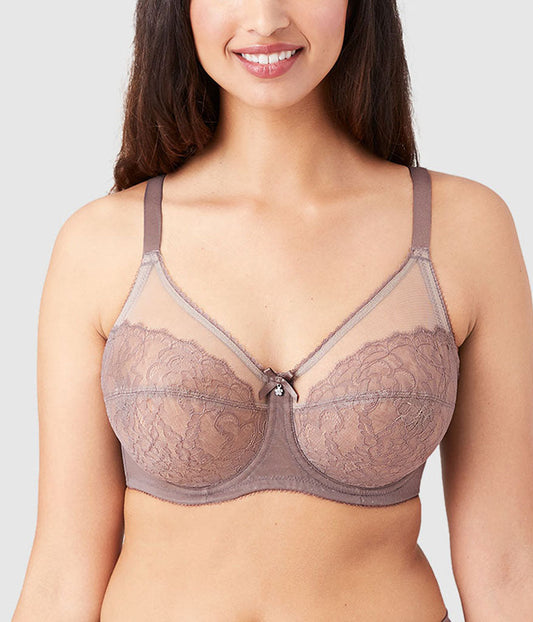 Retro Chic Full Figure Underwire Bra - Cappuccino | Wacoal Great Value