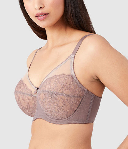 Retro Chic Full Figure Underwire Bra - Cappuccino | Wacoal Great Value