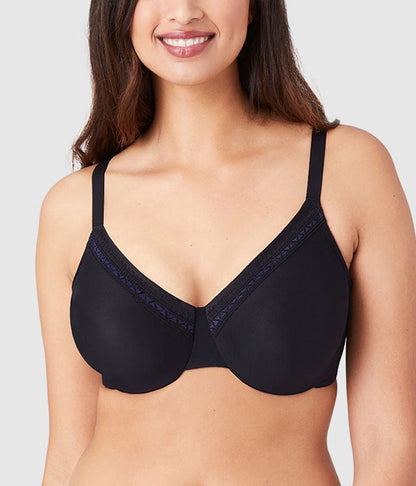 Perfect Primer Full Figure Underwire Bra - Black | Wacoal Latest