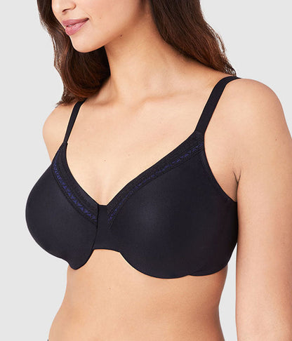 Perfect Primer Full Figure Underwire Bra - Black | Wacoal Latest