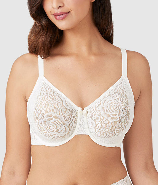 Halo Lace Underwire Bra - Ivory | Wacoal Value