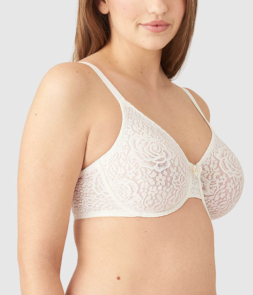 Halo Lace Underwire Bra - Ivory | Wacoal Value