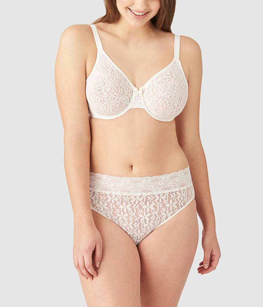 Halo Lace Underwire Bra - Ivory | Wacoal Value