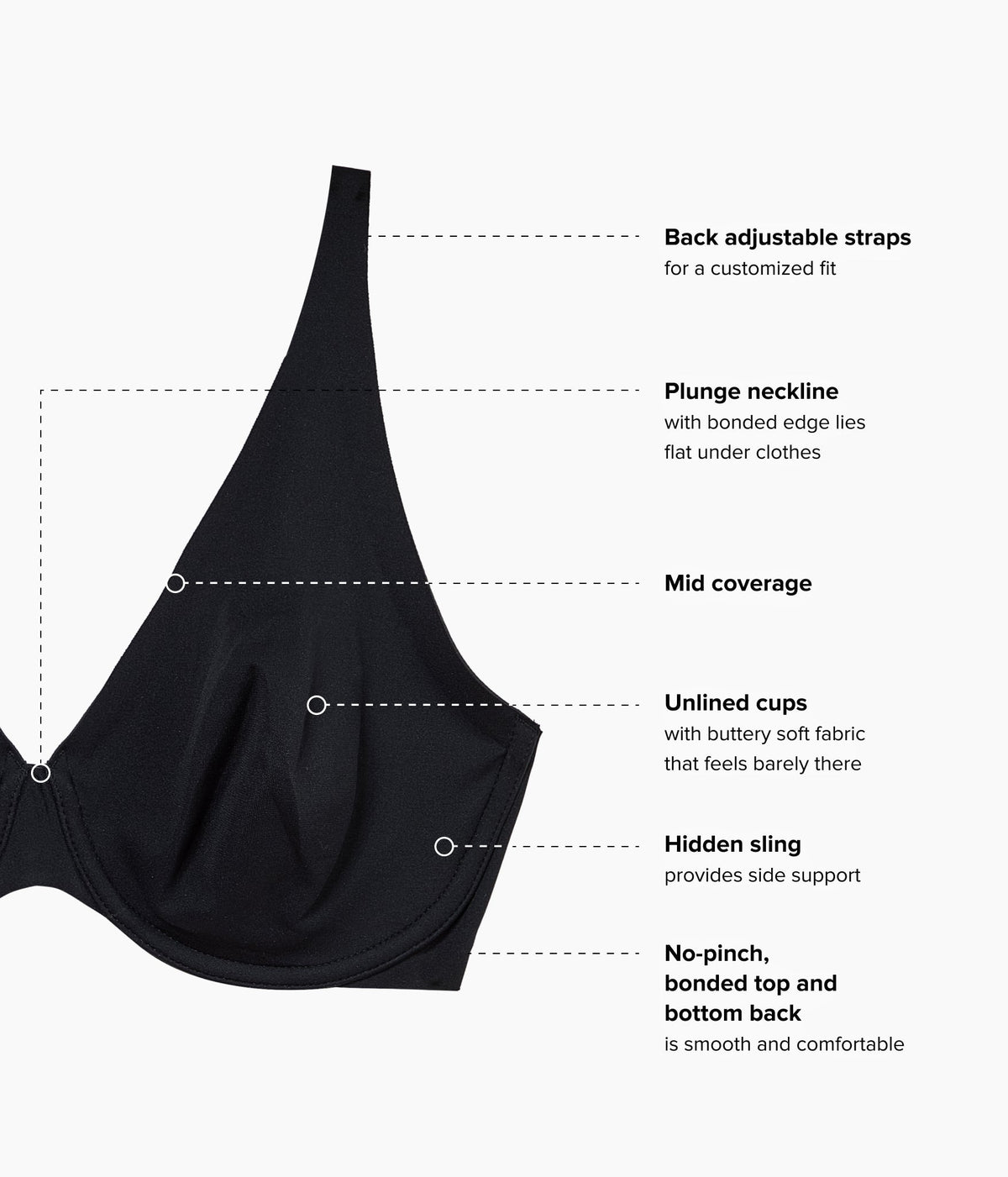 Better Than Braless™ Underwire Bra - Black | Wacoal Value