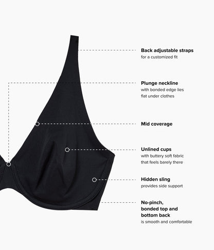 Better Than Braless™ Underwire Bra - Black | Wacoal Value