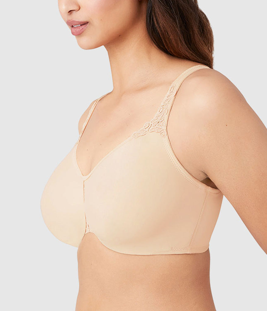 Bodysuede Ultra Full Figure Seamless Underwire Bra - Sand | Wacoal Great Value