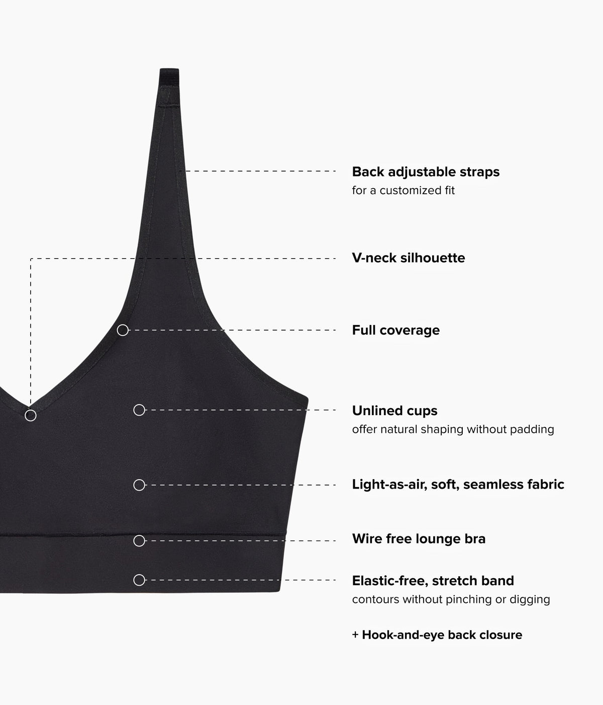 Easy Like Sunday™ Wire Free Bra - Black | Wacoal Customer Favorite