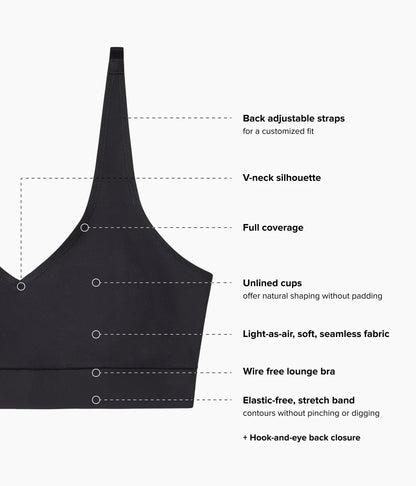 Easy Like Sunday™ Wire Free Bra - Black | Wacoal Customer Favorite