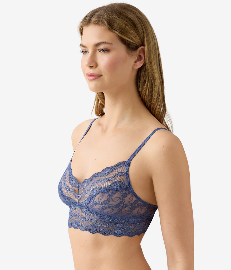 Lace Kiss Bralette - Crown Blue | Wacoal Trusted