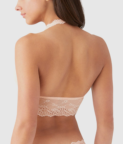 Inspired Eyelet Halter Bralette - Rose Smoke | Wacoal Great Value