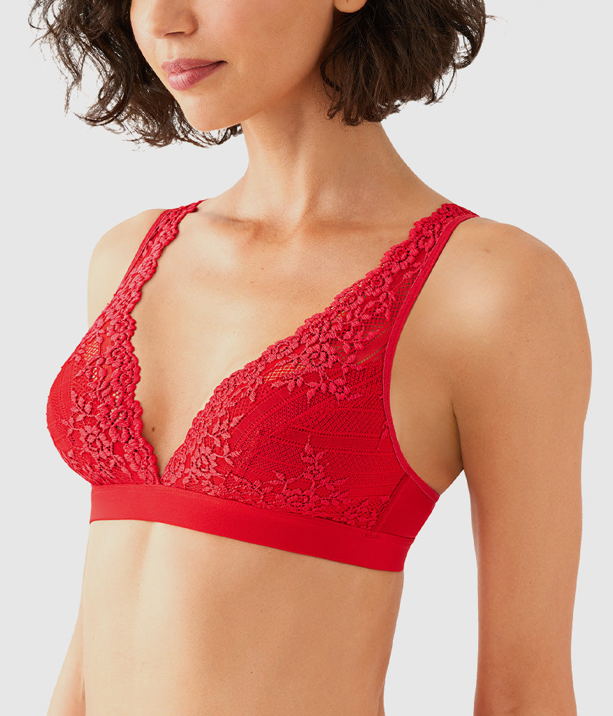 Embrace Lace® Wire Free Bralette - Equestrian Red | Wacoal Latest