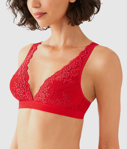 Embrace Lace® Wire Free Bralette - Equestrian Red | Wacoal Latest