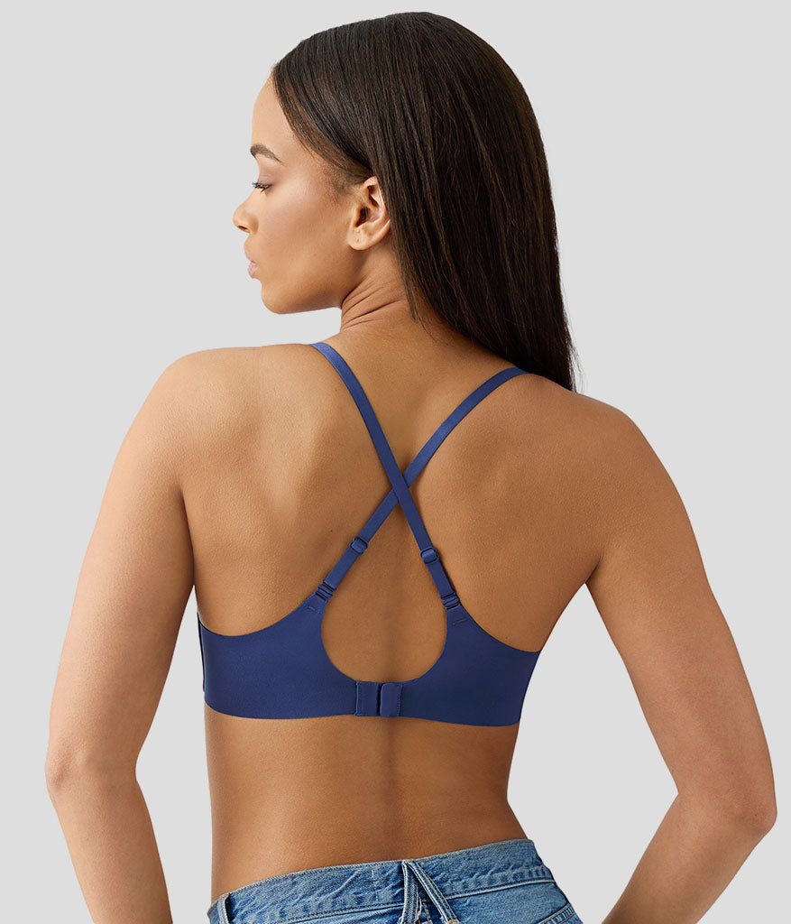 Spotlight Wire Free T-Shirt Bra - Crown Blue | Wacoal Trusted