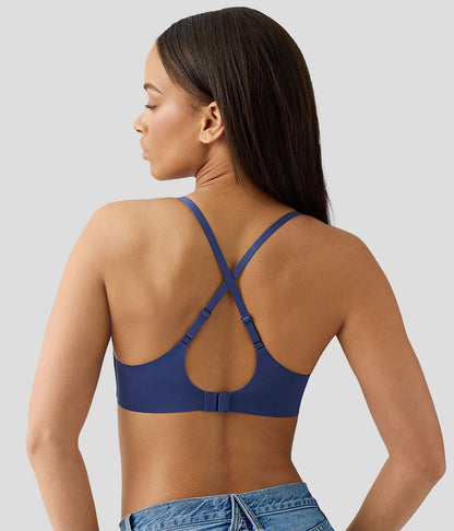 Spotlight Wire Free T-Shirt Bra - Crown Blue | Wacoal Trusted