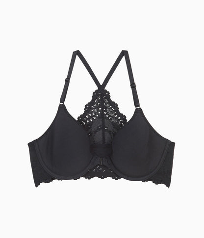 Inspired Eyelet Front Close T-Shirt Bra - Night | Wacoal Quality