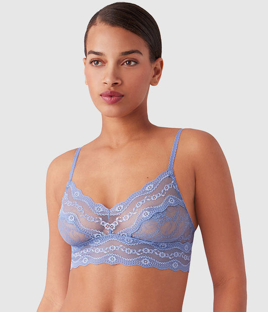 Lace Kiss Bralette - Country Blue | Wacoal Smart Buy