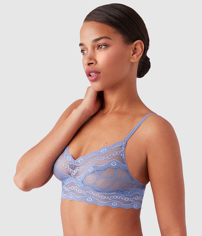 Lace Kiss Bralette - Country Blue | Wacoal Smart Buy