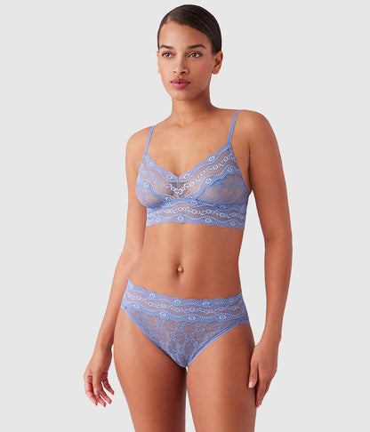 Lace Kiss Bralette - Country Blue | Wacoal Smart Buy