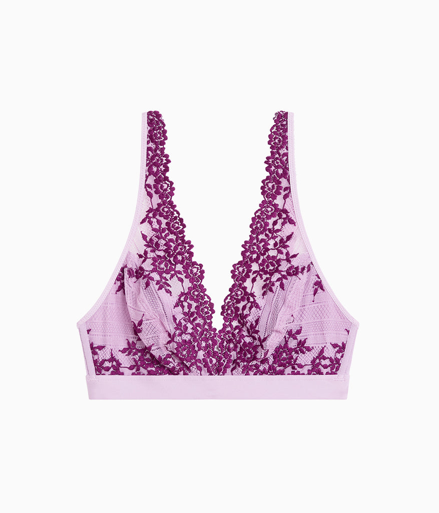 Embrace Lace® Wire Free Bralette - Lavender Sage/Dark Purple | Wacoal Value