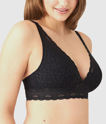 Halo Lace Wire Free Bralette - Black | Wacoal Great Value